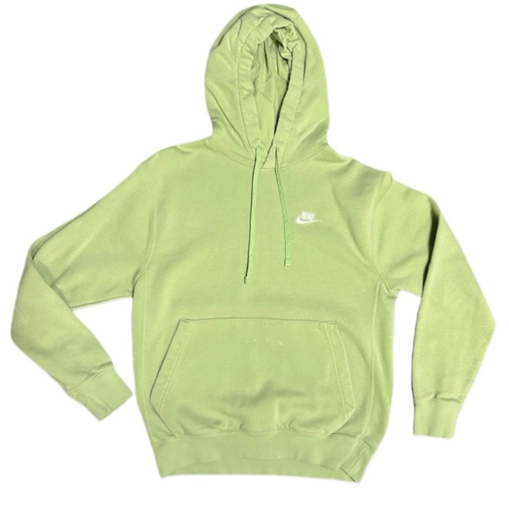 Men’s Nike Lime Green Hooded Sweatshirt - Small